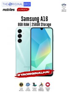Samsung A16 - 8GB RAM - 256GB Storage - PTA Approved - 12 Months Warranty - Silver - The Original Bro Mobiles - TOB36